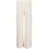 Fabiana Filippi Rib-knit Wide-leg Trousers In White