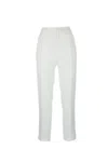 Fabiana Filippi Tailored White Cotton Pants With Functional Pockets In White