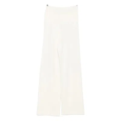 Fabiana Filippi Ribbed Trousers In White