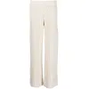 Fabiana Filippi Rib-knit Wide-leg Trousers In White