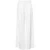 Fabiana Filippi Satin Wide-leg Trousers In White