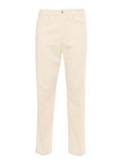 Fabiana Filippi Cotton Gabardine 5 Pocket Trousers In White
