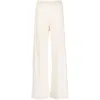 Fabiana Filippi Wide-leg Trousers With Soft Texture And High-quality Fabric Blend In White