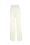 Fabiana Filippi Wide-leg Cashmere Knitted Trousers In Yellow