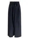 Fabiana Filippi Midi Skirt Tailored Elasticated Waistband In Blue