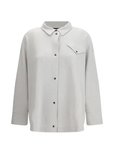 Fabiana Filippi Patch-pocket Button Knit Shirt In Yellow