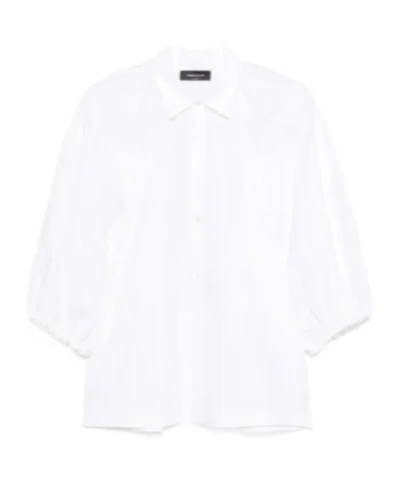 Fabiana Filippi Peak Collar Shirt In Acetate