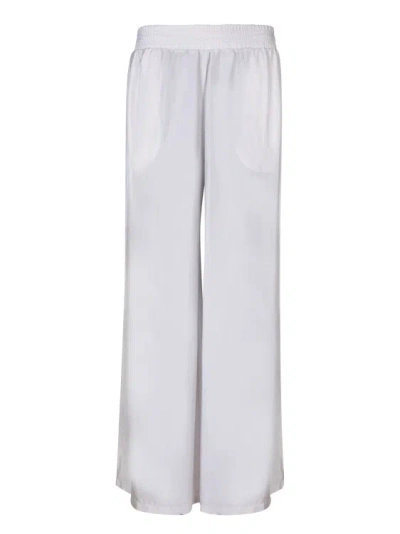 Fabiana Filippi Pearl Cupro Wide Leg Trousers In White