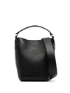 Fabiana Filippi Pebbled Leather Bucket Bag In Black