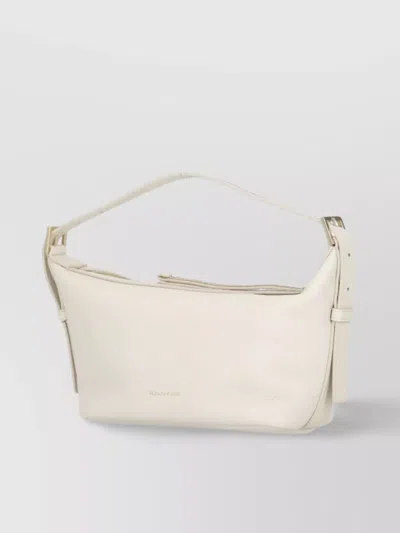 Fabiana Filippi Pebbled Leather Shoulder Bag With Adjustable Strap