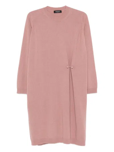 Fabiana Filippi Pierced-detail Midi Dress In Pink