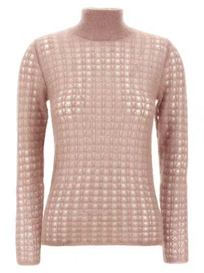 FABIANA FILIPPI PINK CROCHET SWEATER