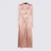 Fabiana Filippi Pink Viscose Maxi Dress