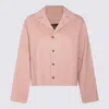 Fabiana Filippi Merino Wool Cropped Jacket In Fard