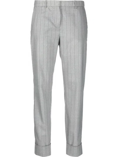 Fabiana Filippi Tailored Slim-cut Trousers In Grey