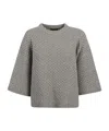 Fabiana Filippi Crewneck Metallic In Gray