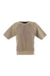 Fabiana Filippi Platinum And Lurex Short-sleeved Jersey