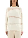 Fabiana Filippi Platinum And Mohair Knit In White