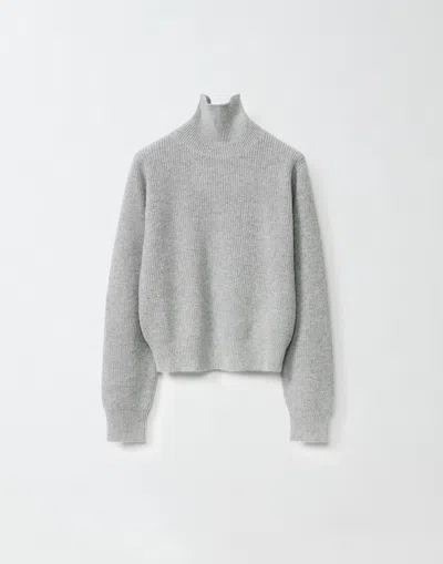 Fabiana Filippi Platinum And Mohair Sweater In Grey