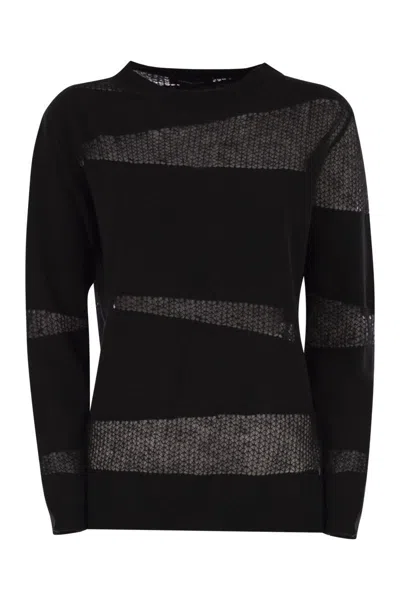 FABIANA FILIPPI FABIANA FILIPPI PLATINUM BOAT NECK SWEATER