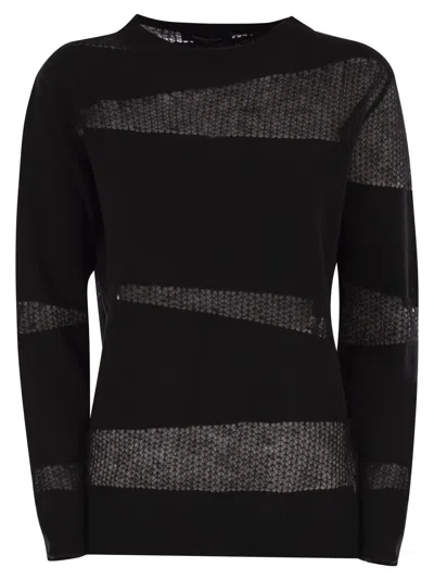 FABIANA FILIPPI PLATINUM BOAT NECK SWEATER