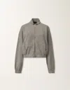 Fabiana Filippi Platinum Bomber Jacket
