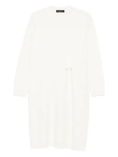 Fabiana Filippi Platinum Button-fastening Dress In White