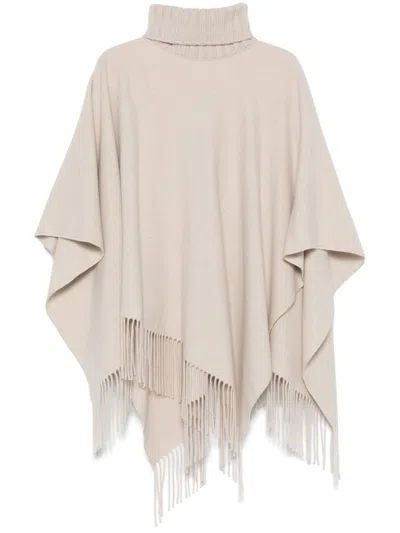 Fabiana Filippi Platinum Cape In Neutrals