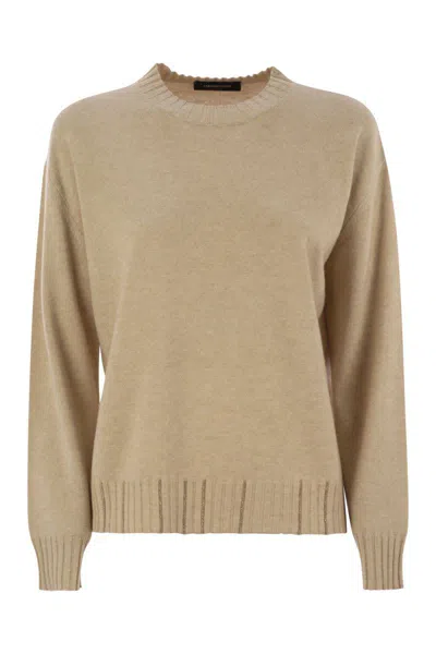 Fabiana Filippi Platinum Crew-neck Jumper In White