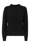 Fabiana Filippi Crew Neck Knitwear Long Sleeves In Black
