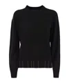 Fabiana Filippi Crew Neck Knitwear Long Sleeves In Black
