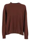 Fabiana Filippi Platinum Ebon Crew Neck Sweater In Brown