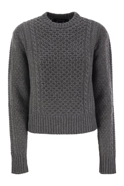 FABIANA FILIPPI FABIANA FILIPPI PLATINUM FISHERMAN JERSEY WITH LUREX