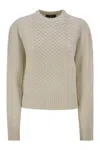 Fabiana Filippi Platinum Fisherman Jersey With Lurex In Beige