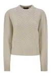 Fabiana Filippi Platinum Fisherman Jersey With Lurex In Beige