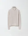 Fabiana Filippi Platinum Fisherman Sweater With Lurex In Brown