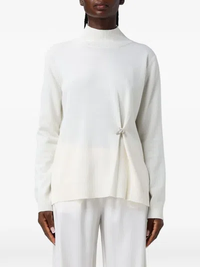 Fabiana Filippi Platinum High-neck Sweater In White