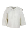 Fabiana Filippi Platinum Hoodie In White