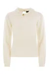 Fabiana Filippi Platinum Jersey With Macramé Lace In Pink