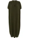 Fabiana Filippi Platinum Kaftan In Green