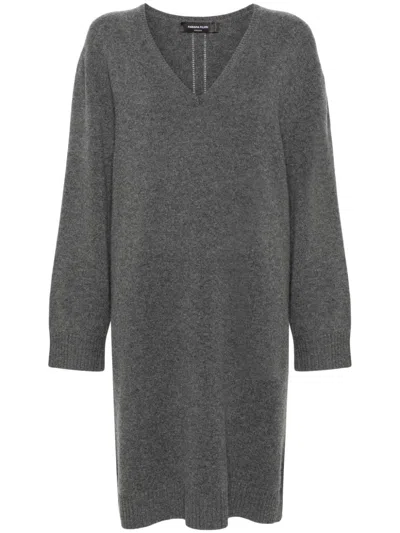 Fabiana Filippi Platinum Midi Dress In Grey