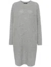 Fabiana Filippi Rock Grey Platinum Dress In Grey