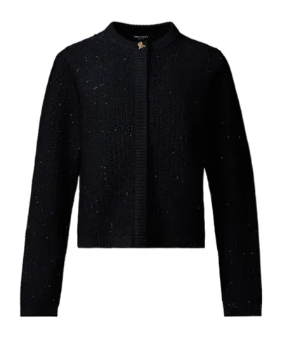 Fabiana Filippi Platinum Sequin Jacket In Black