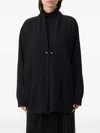 Fabiana Filippi Platinum Shawl-neck Cardigan In Black