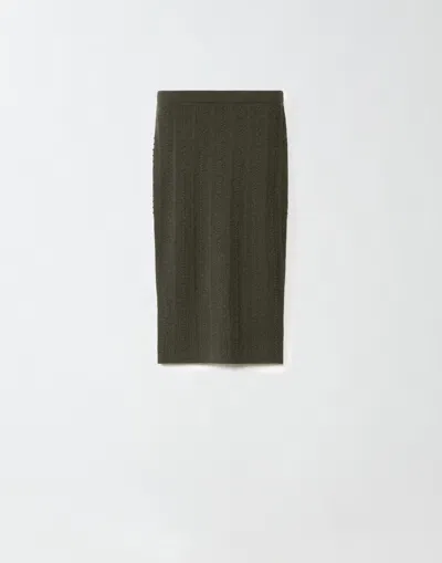 Fabiana Filippi Platinum Skirt In Green