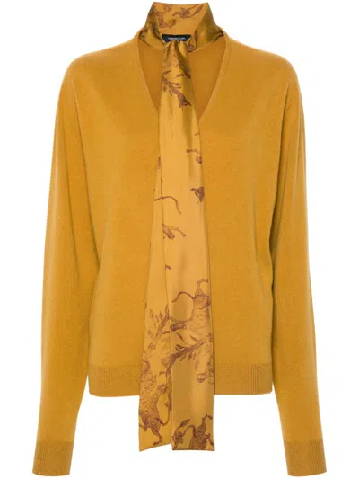Fabiana Filippi Platinum Sweater In Gold