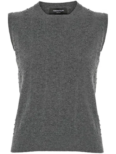 Fabiana Filippi Platinum Top In Grey