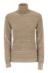 Fabiana Filippi Platinum Yarn Turtleneck In Neutral
