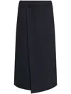 Fabiana Filippi Pleat-detail Midi Skirt In Blue
