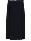 Fabiana Filippi Pleat-detail Midi Skirt In Blue